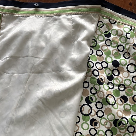 Talbots Vintage Pure Silk Floral Skirt Y2K Geometric Wrap  Lined Size 16 - Picture 4 of 4